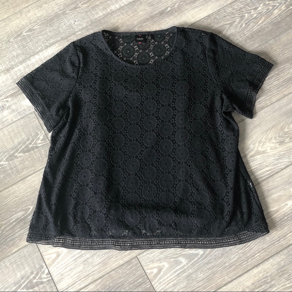 Black Crochet Blouse